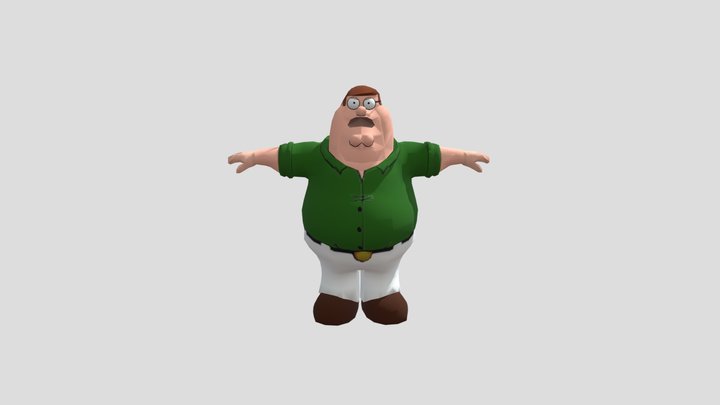 retep niffirg v2 family guy video game psp 3D Model