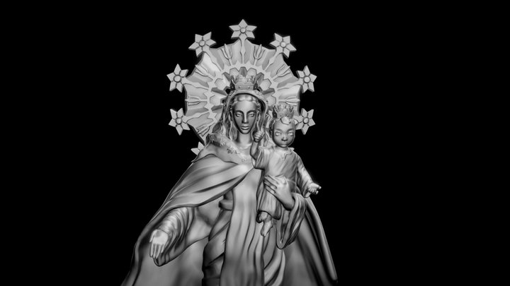 Virgen Maria del Carmen 3D Model