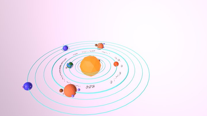 Sun System 3D Model
