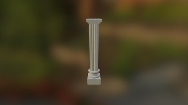 Roman Pillar 3D Model