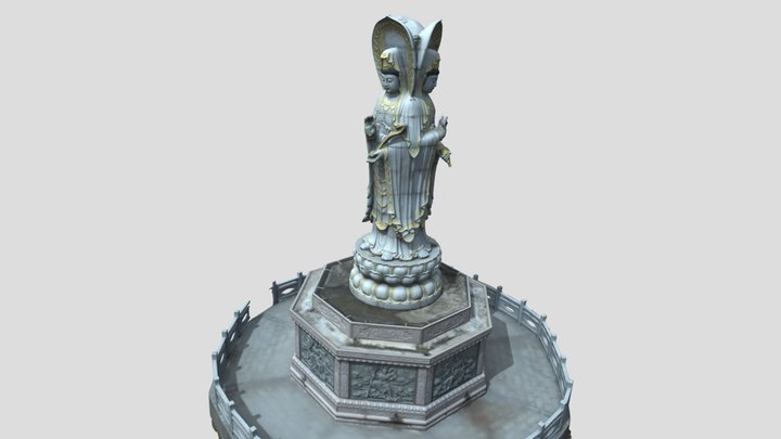 Guanyin On Water 3D Model