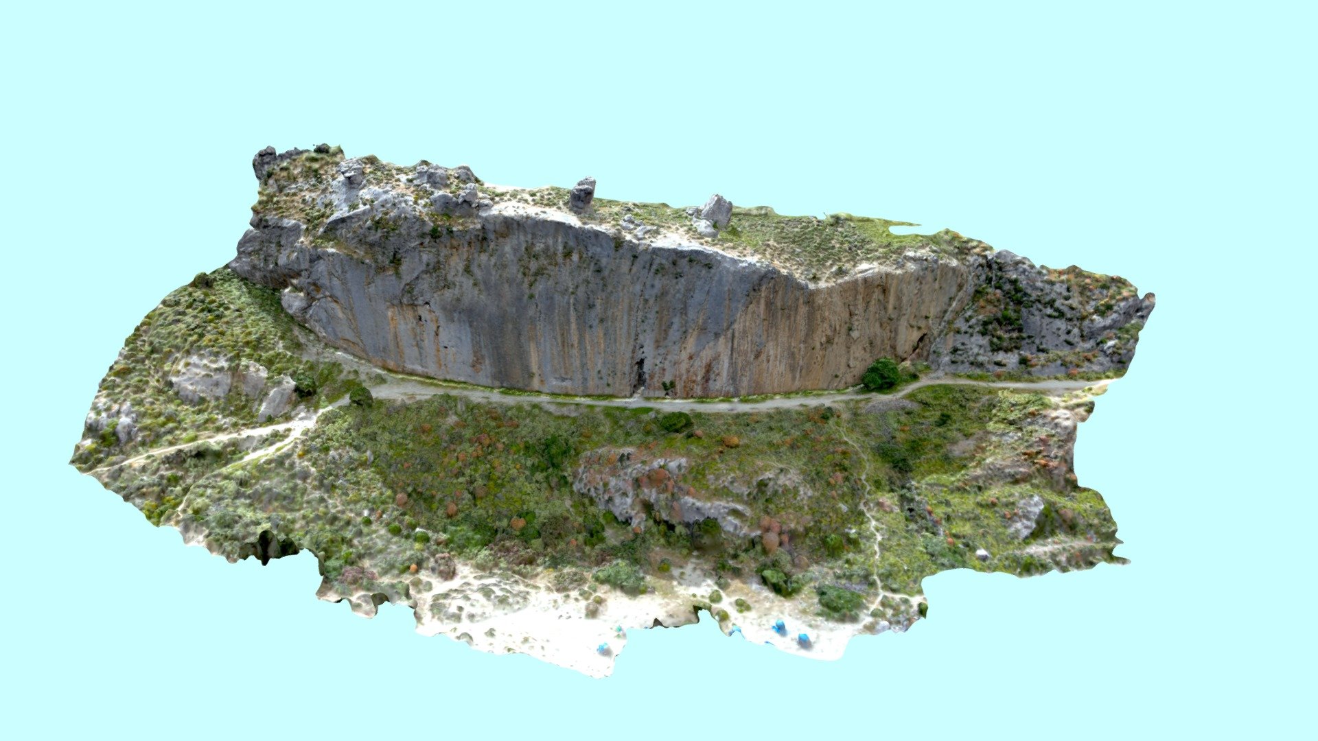 Paligremnos cliff, Rethymno (Crete) — Sketchfab embed 3D viewer