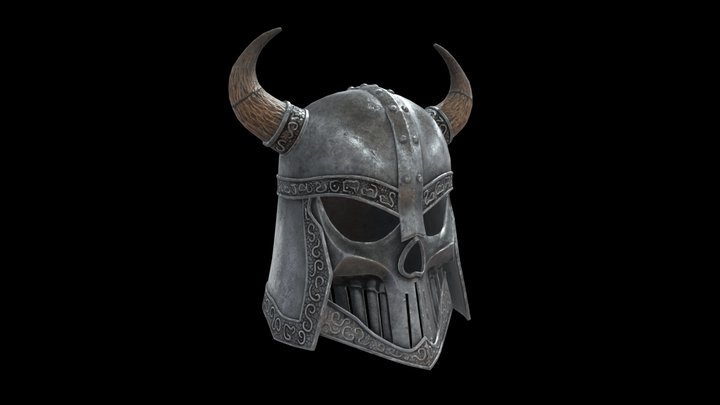Helmet with horns 3D Model