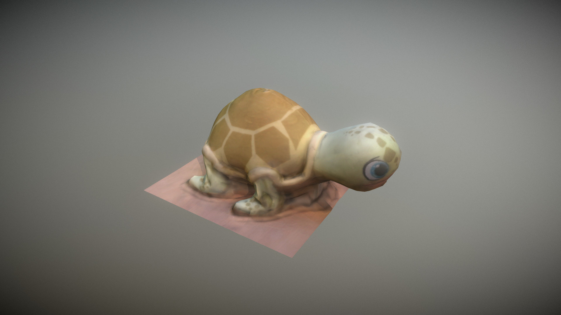 photogrammetry Turtle doll low poly