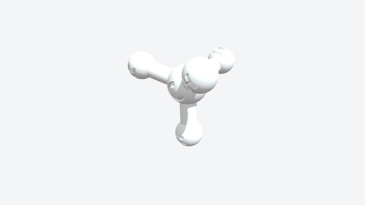 Methane 3D Molecular Model — CAS 74-82-8