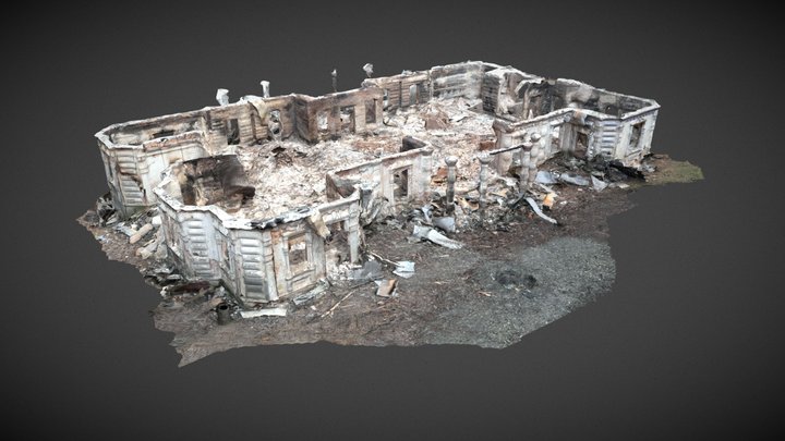 Садиба поміщика Хрущова, с. Лифине 3D Model