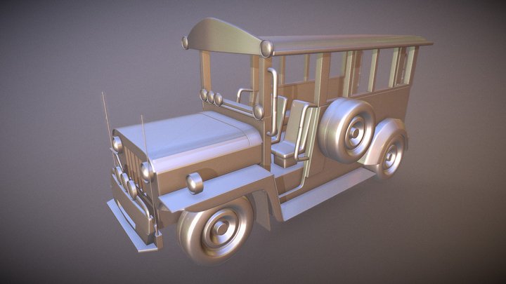 Jeepney 3D Model