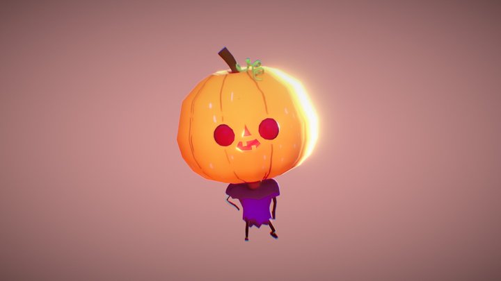 Halloween character - Jack-o'-lantern 3D Model