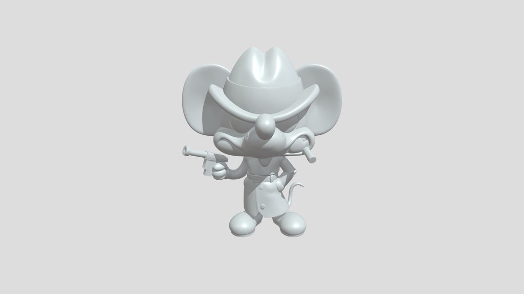 Detective mouse vinyl figure