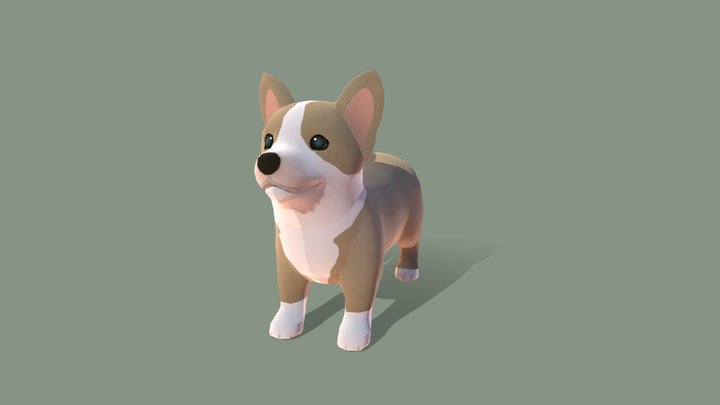 Dog_WelshCorgi 3D Model