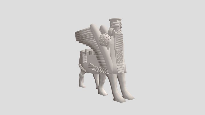 Assyrian Lamassu 3D Model