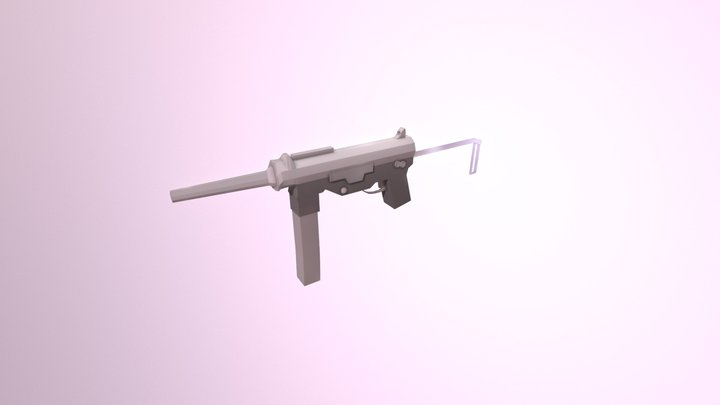 M3a1 Grease Gun 3D Model