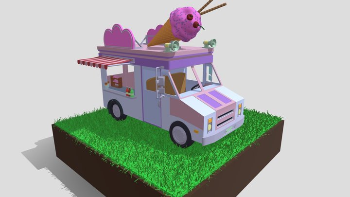 Icecream truck 3D Model