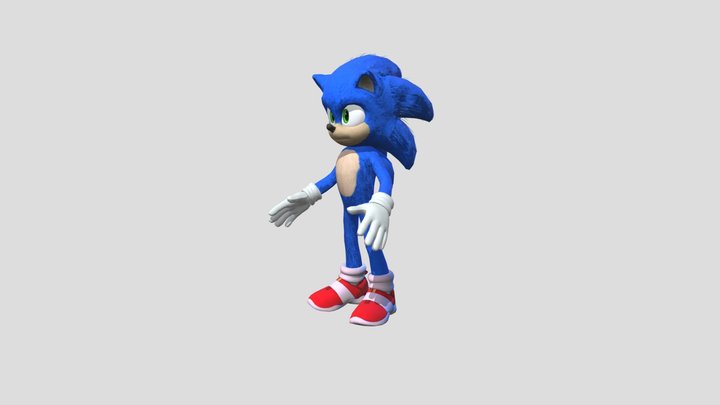 sonic la pelicula 3D Model