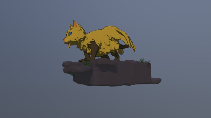 Dragoncat the Curry Fluffball 3D Model