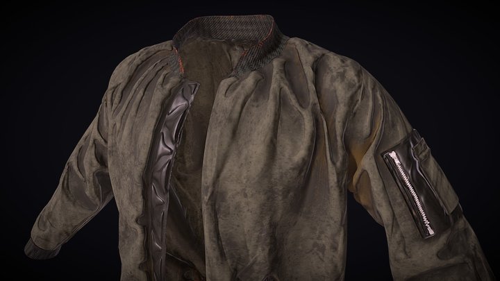 Flight Jacket 3D Model