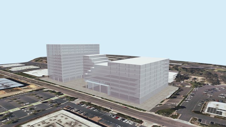 Barnes Canyon Stepped 4 Story 3D Model