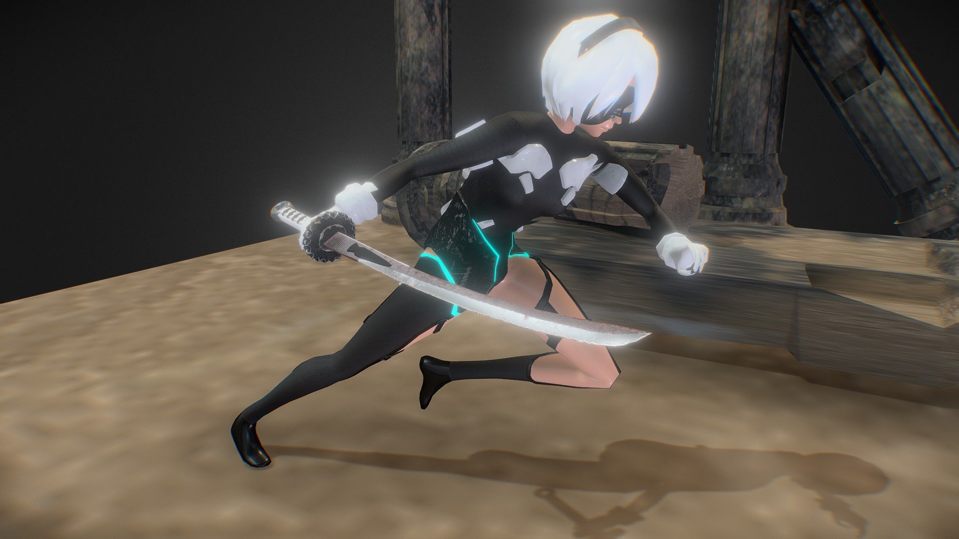 2b - 3D model by 0o0kendy0o0 [4e37ded] - Sketchfab