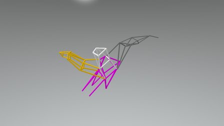 Complex Pink Junction 3D Model