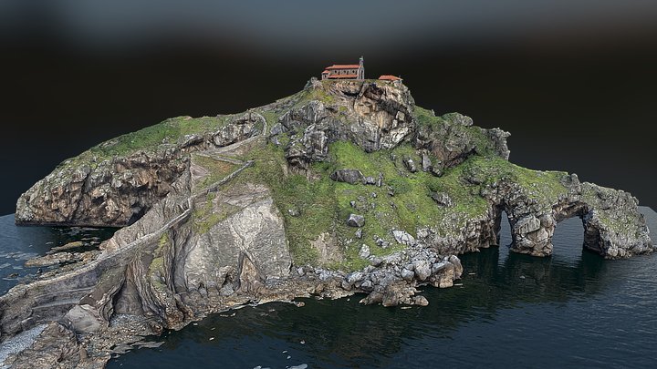 Gaztelugatxe (Dragonstone islet) 3D Model