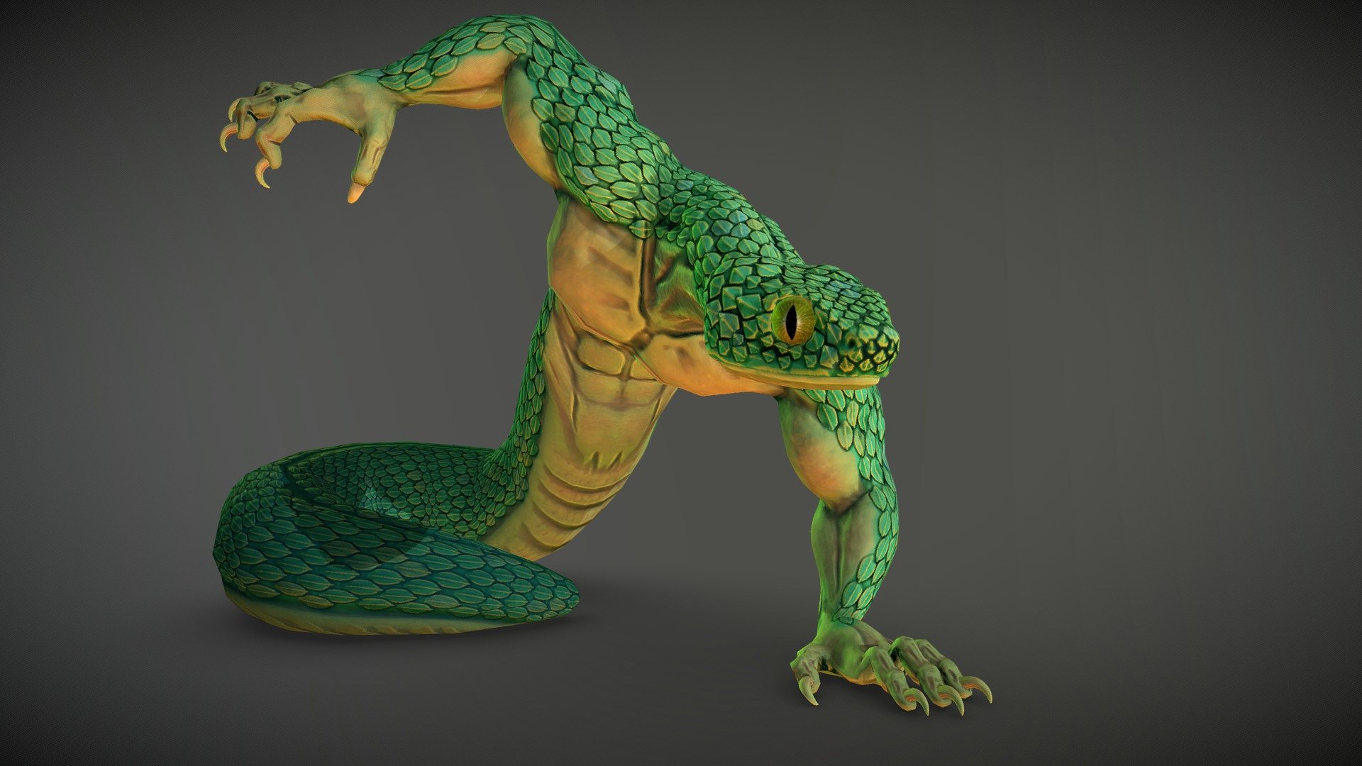 Snake Man - 3D model by Fweddy [4e39108] - Sketchfab