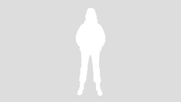 Girl In Purple Jacket Leans On Rail – Free 3D Model STL