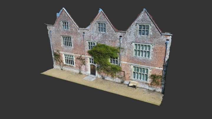Chawton House - North facade 3D Model