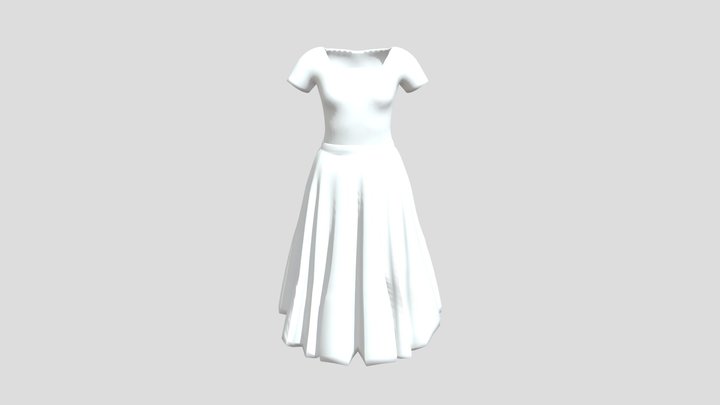 Party Frock 3D Model