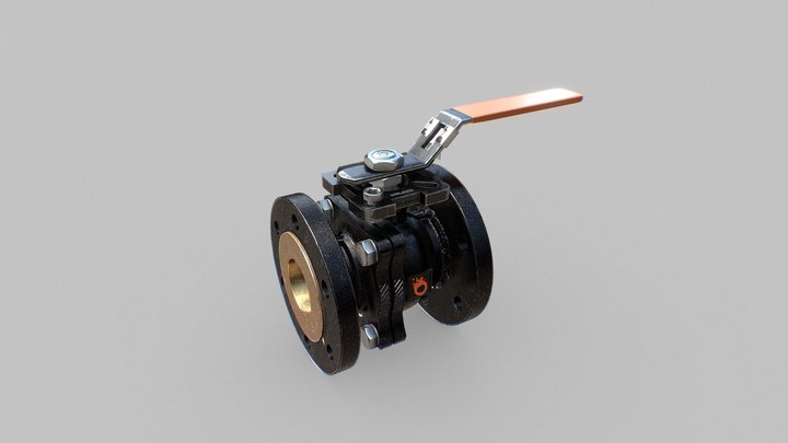 Ball valve 3D Model