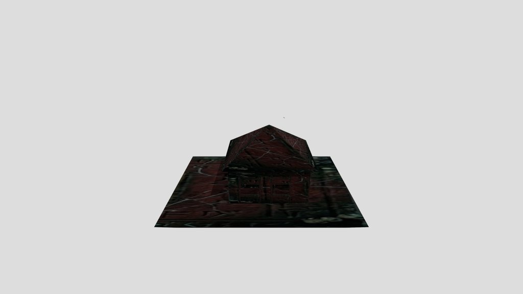 Ancient Mysterious Wooden House - Game Ready