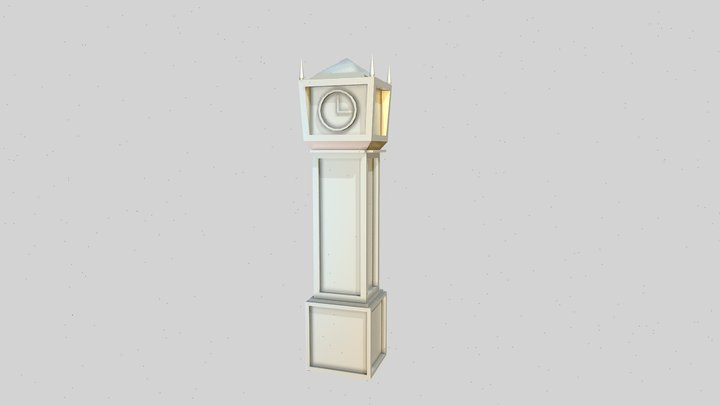 Grandfather Clock 3D Model