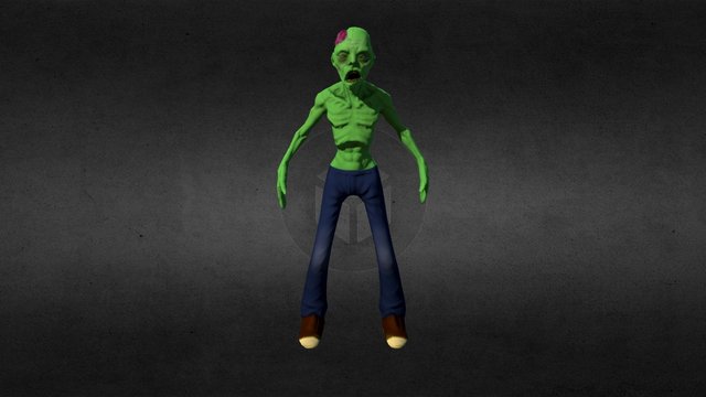 Stylized Zombie 3D Model