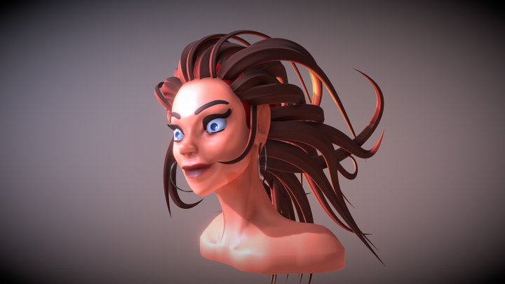 Uncontrollable Hair 3D Model