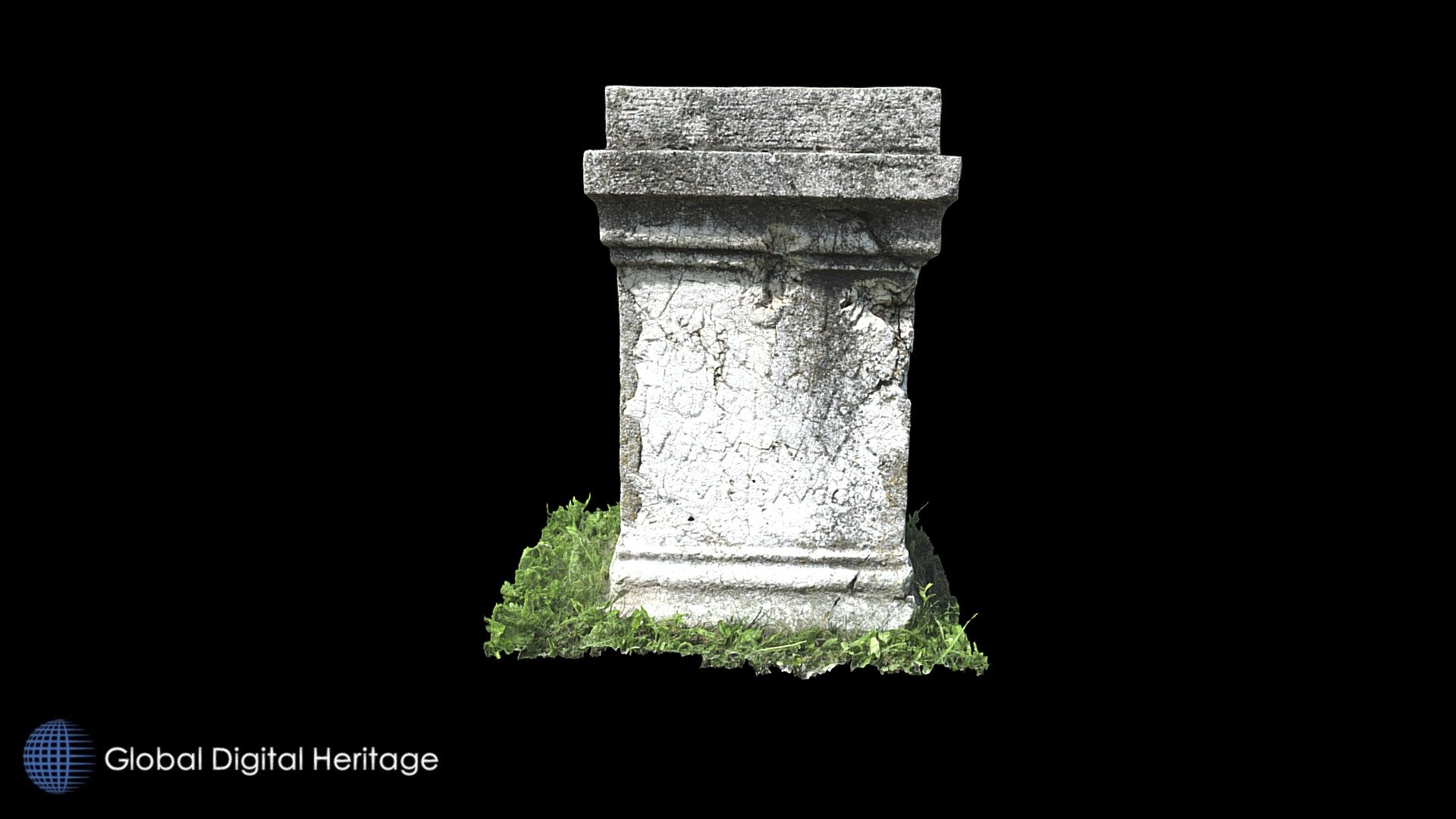 Roman tombstone (Ara) with inscription, Bosnia