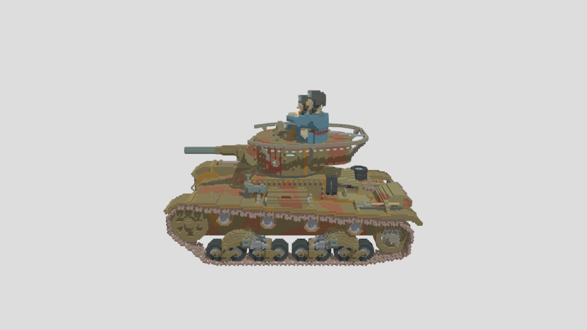 Voxel T26 Tank 3d Model By Dmitry Pollack Pollackmd 4e3d2da