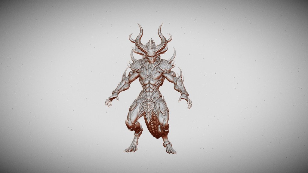 colorful+horned+demon+3d+model (1)
