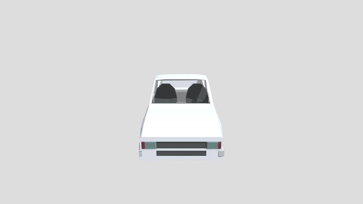 Ford Pickup Low Poly 3D Model