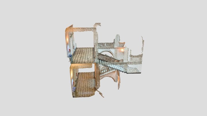 stair 4 low den ply 3D Model
