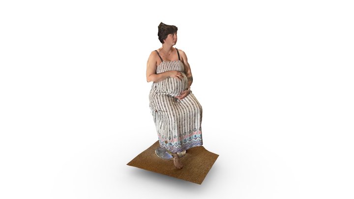 Pregnant Alicia 3D Model
