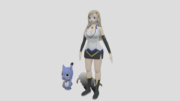 Rebecca Blue Garden et Happy 3D Model