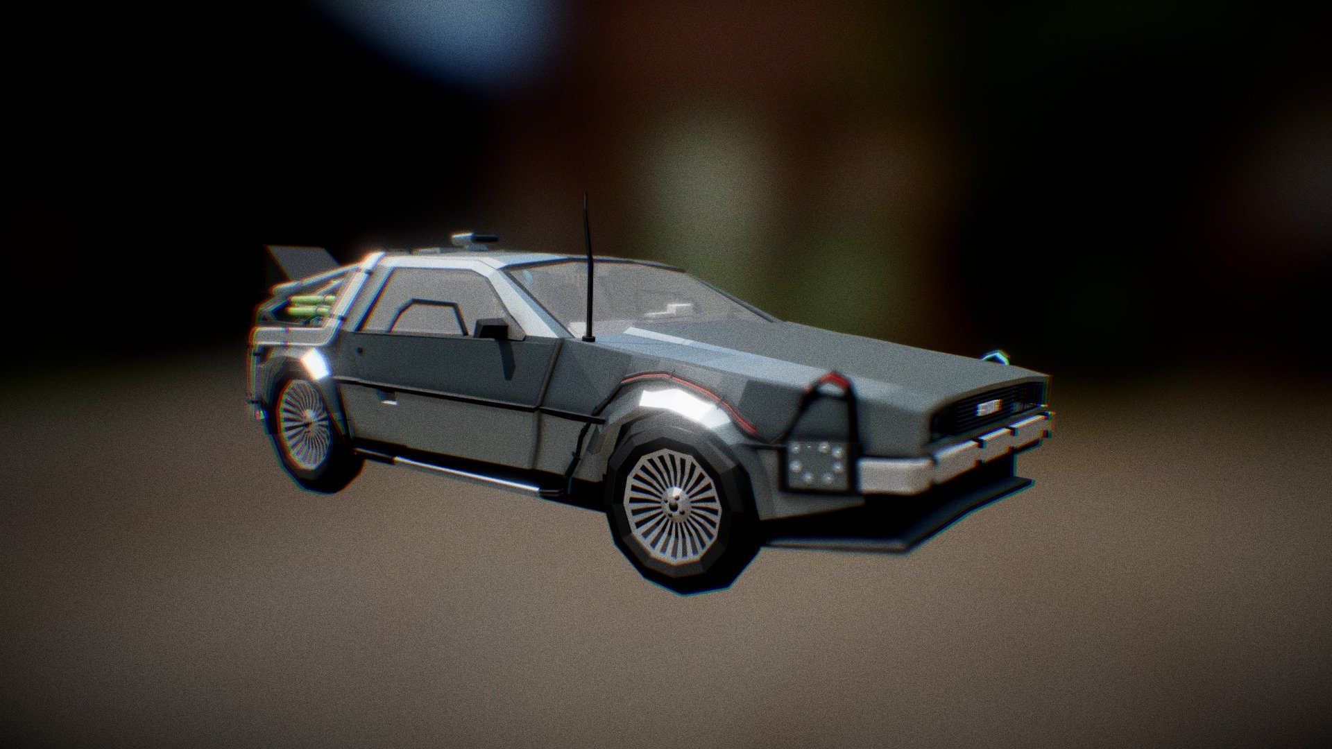 BTTF DeLorean Time Machine V1 made with Blocks - 3D model by stv_p ...