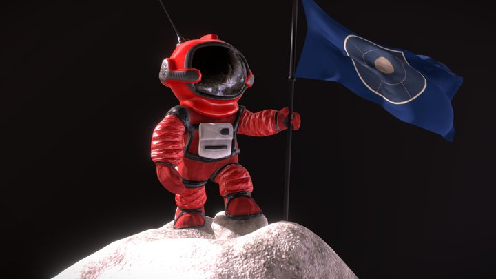 Cosmonaut 3D Model