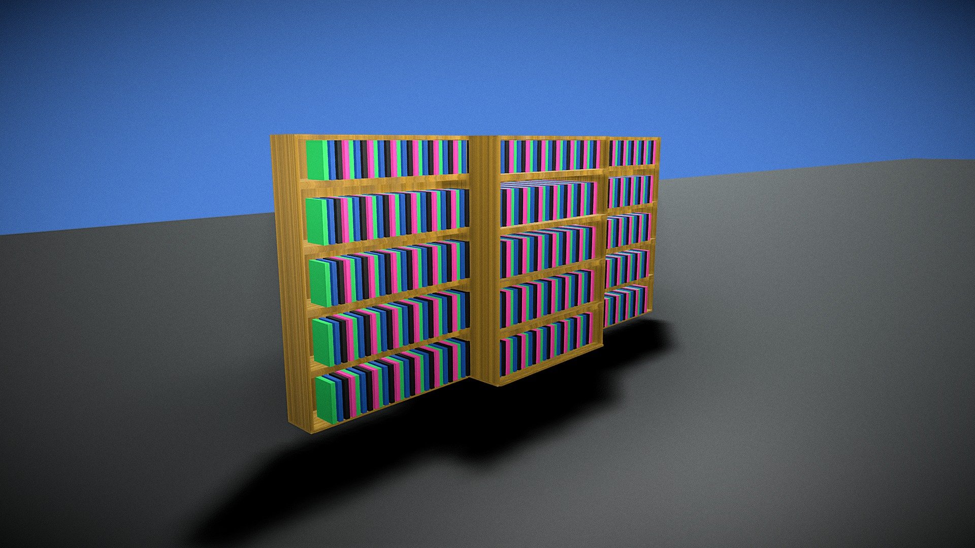 Bookshelf - Download Free 3D model by kai9987kai [4e41680] - Sketchfab