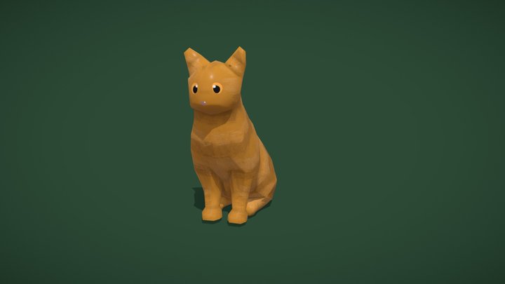 Ginger cat 3D Model