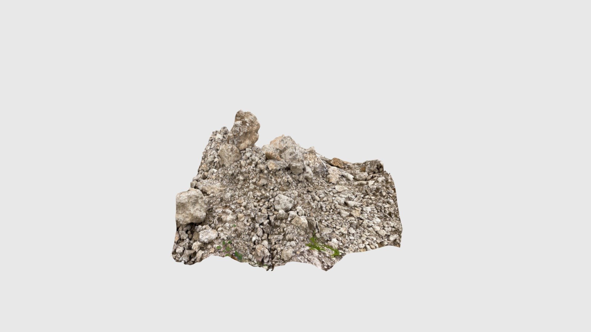 Unconsolidated rubble