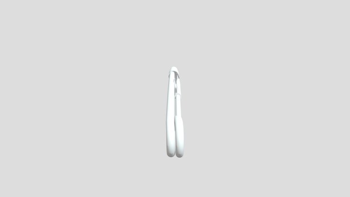 Safety Pin closed 3D Model