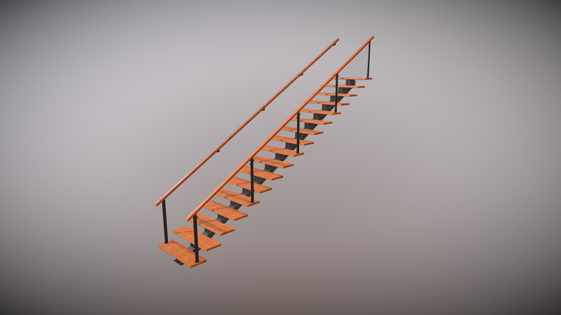 Stiars Wood Glass - 3D model by 3dvizuals [4e43a7d] - Sketchfab