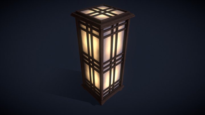 Japanese lamp 3D Model