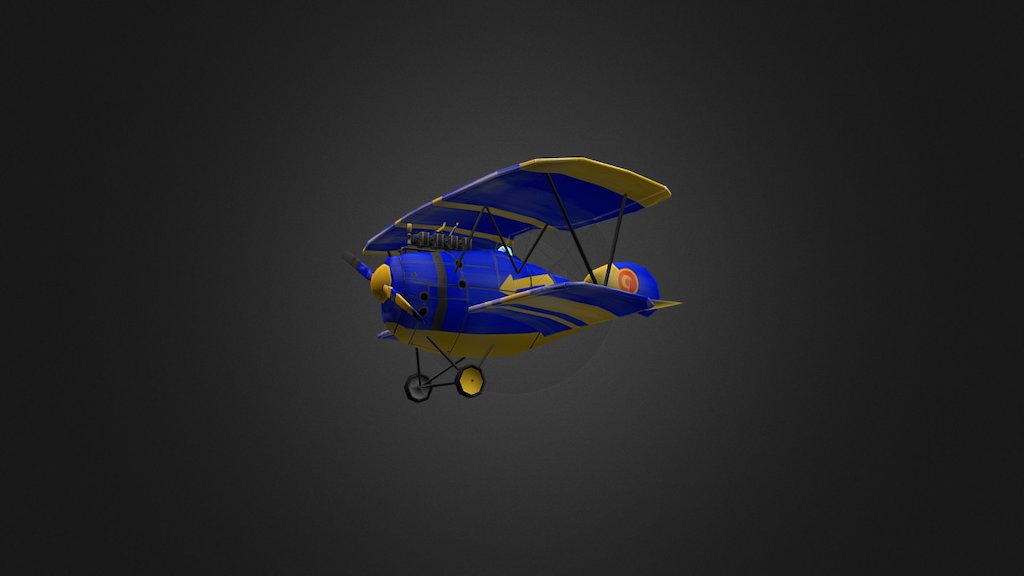 WWI Plane for Game Art
