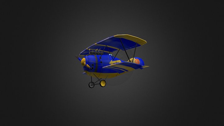 WWI Plane for Game Art 3D Model